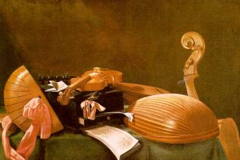 Graphic Still-Life of Musical Instruments
